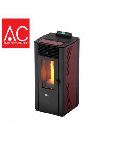 TERMOSTUFA A PELLET BETA 14 VENTILATA STAGNA 14 KW BORDEAUX