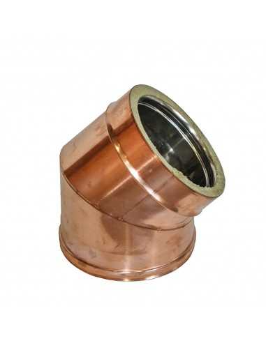 CURVA 45° DOPPIA P. D 250 RAME