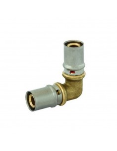 Gomito con flangia f.f. d. 16x1/2 sp. 2.00 pressare