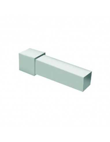 CAPSULE RACCORDI TRIASS. PROJOLLY SQUARE SIMM H:10 mm acciaio inox AISI 304 Satinato cf.2 pc