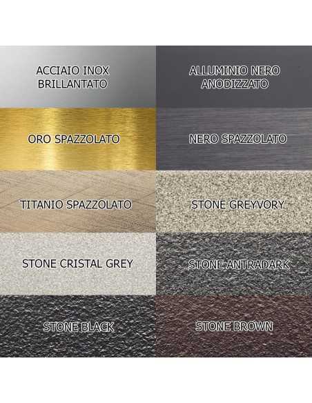 Capsule per PROJOLLY SQUARE Argento Spazzolato Cromo (2 PZ)