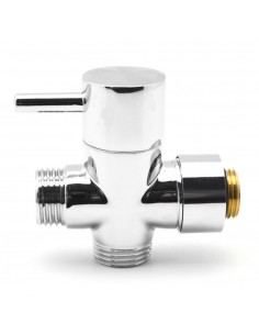 DEVIATORE IN OTTONE CROMATO PER COLONNA DOCCIA