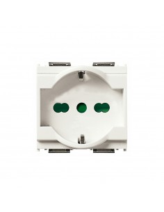 PRESA 2P+T 16A UNIVERSALE BIANCO