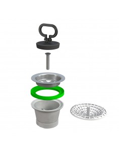 PILETTA TRADIZIONALE PER LAVELLO CUCINA D.70 X 1-1/2