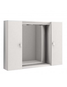 SPECCHIO A DUE ANTE RAVENNA CM L.80 H.60 P.17 CON ILLUM. LED