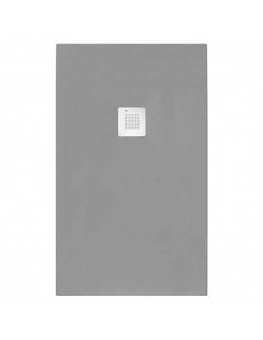 Piatto doccia Serenity Grigio 120x160 Eff.Pietra Ultra Flat h.da2,4 a 3cm Resist. Antibatt.