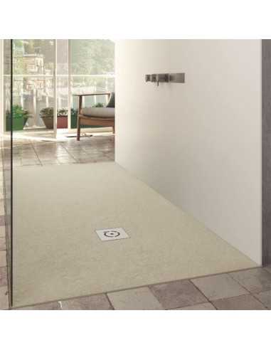 Piatto Doccia QUARE Relief Plus 120x80X2,5 Bianco Puro con griglia e piletta