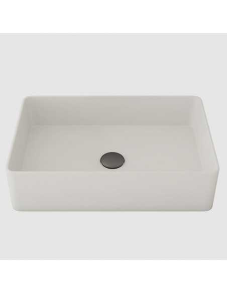 Lavabo Emotion con finitura liscia colorazione Bianco Puro