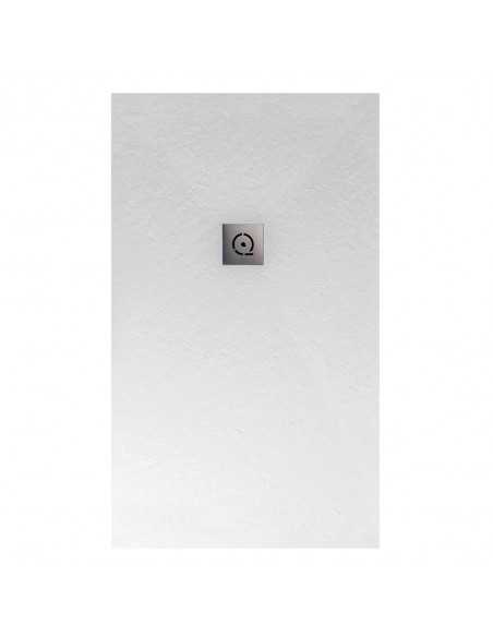 Piatto doccia Relief Plus 190x70 finitura Ardesia colore Bianco puro