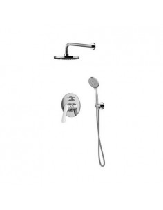 Miscelatore meccanico completo di deviatore e doccetta con soffione Ø 200 mm