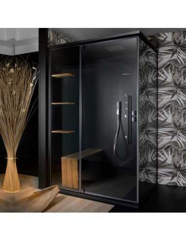 Zen Hammam angolo SX 140x100 NERO